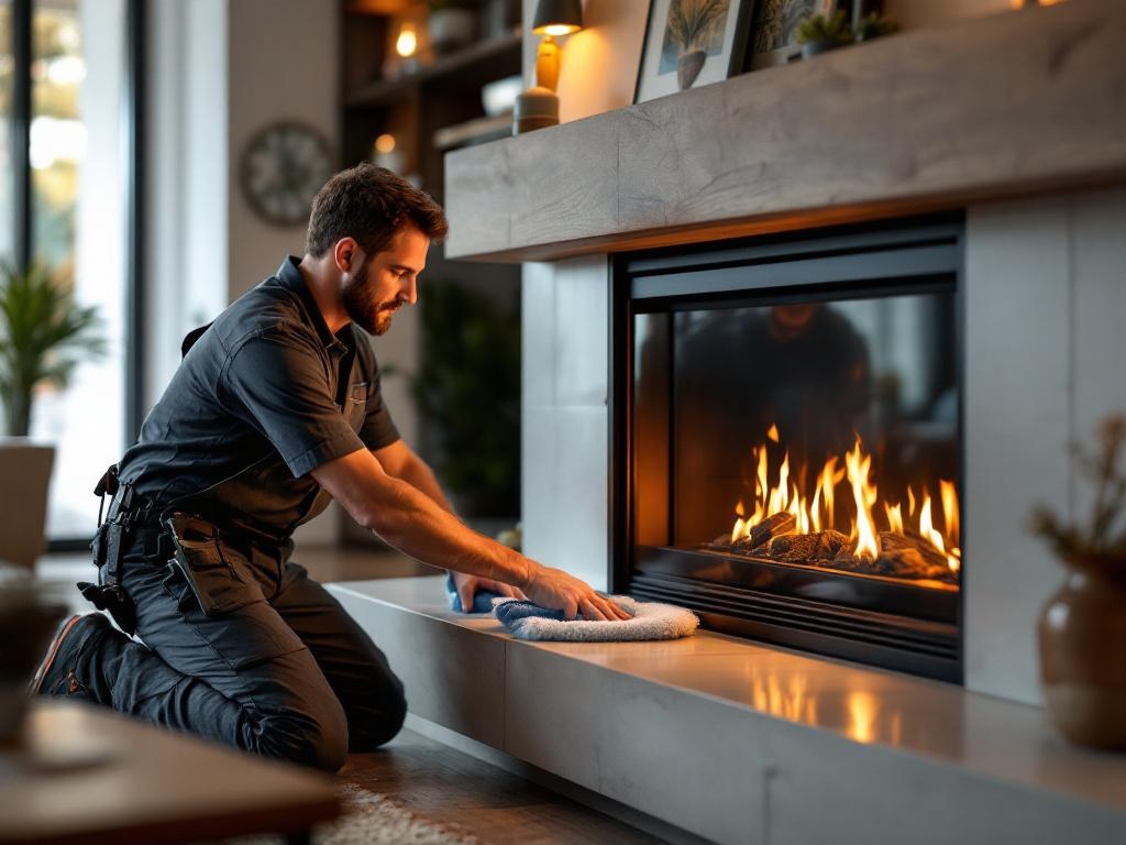 Gas Fireplace Cleaning